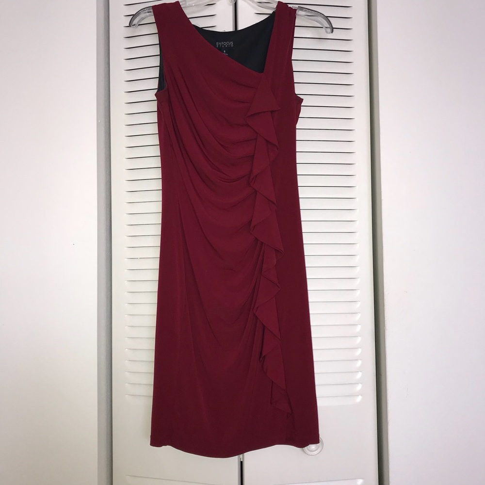 Sexy Dark Red Dress ❤️